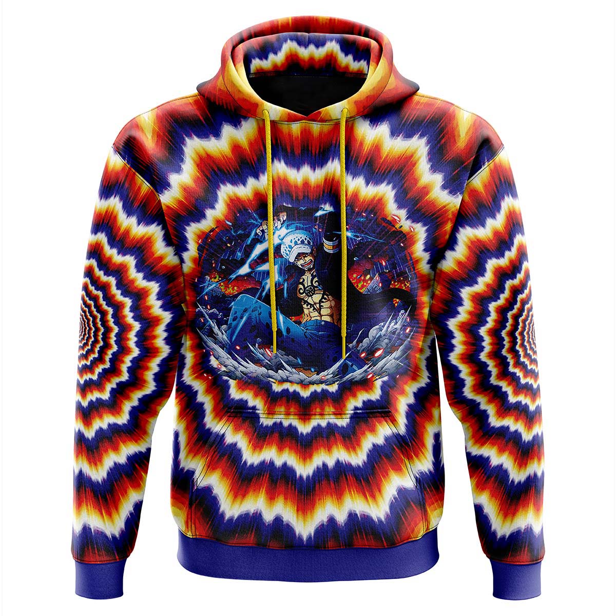 One Piece Fractal Explosion Trafalgar Law Hoodie